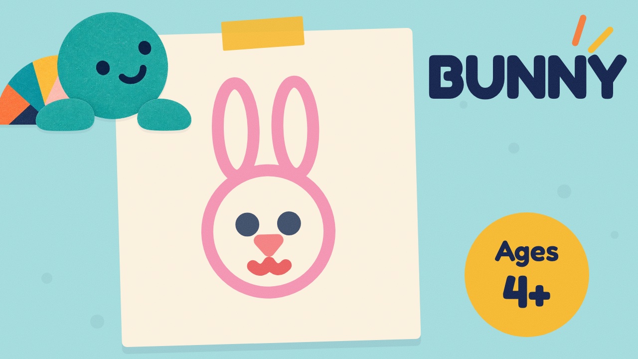 How to draw a bunny — slow draw-along video