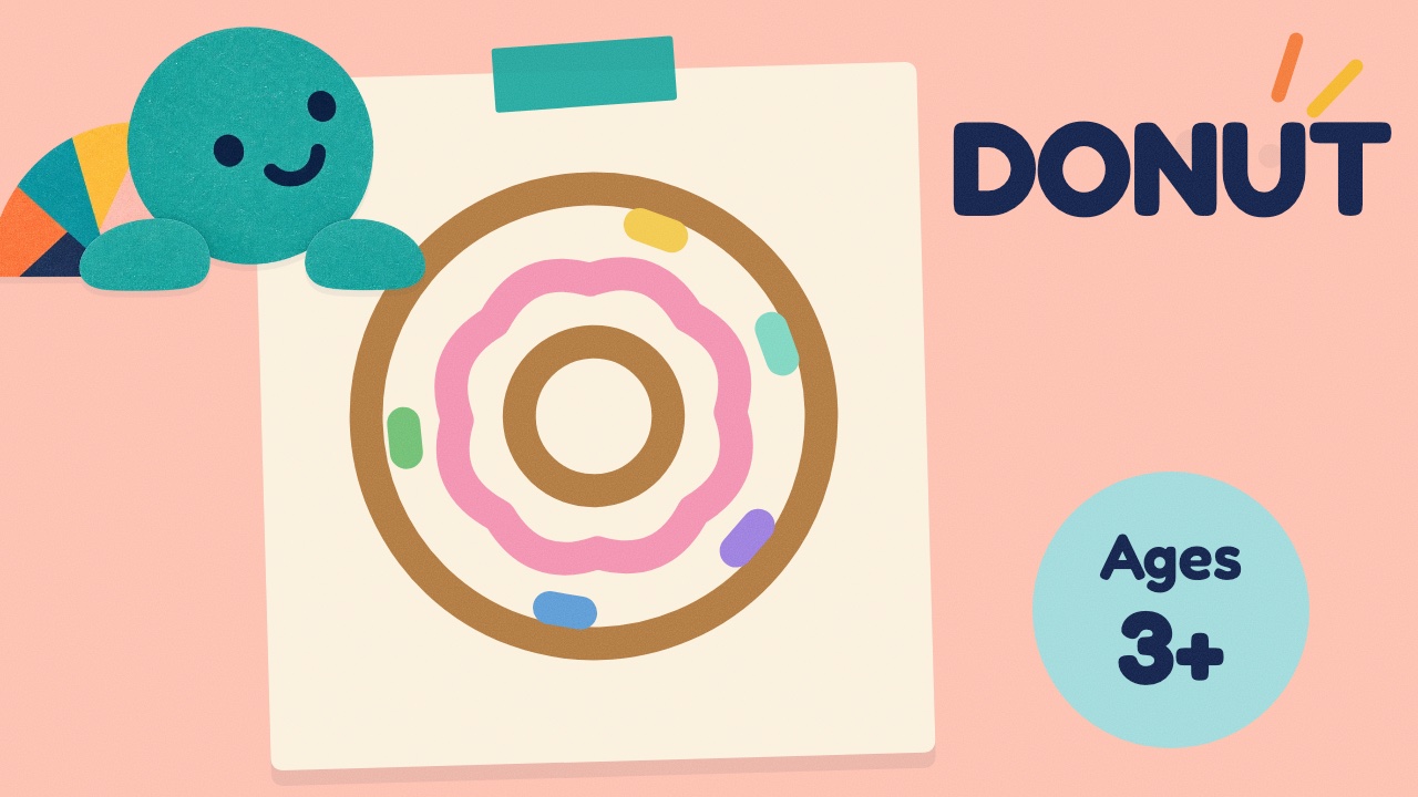 How to draw a donut — slow draw-along video