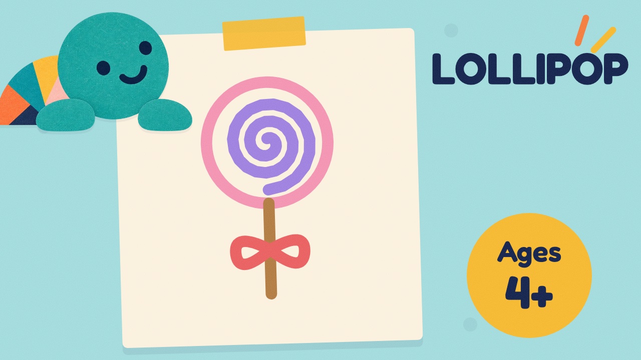 How to draw a lollipop — slow draw-along video