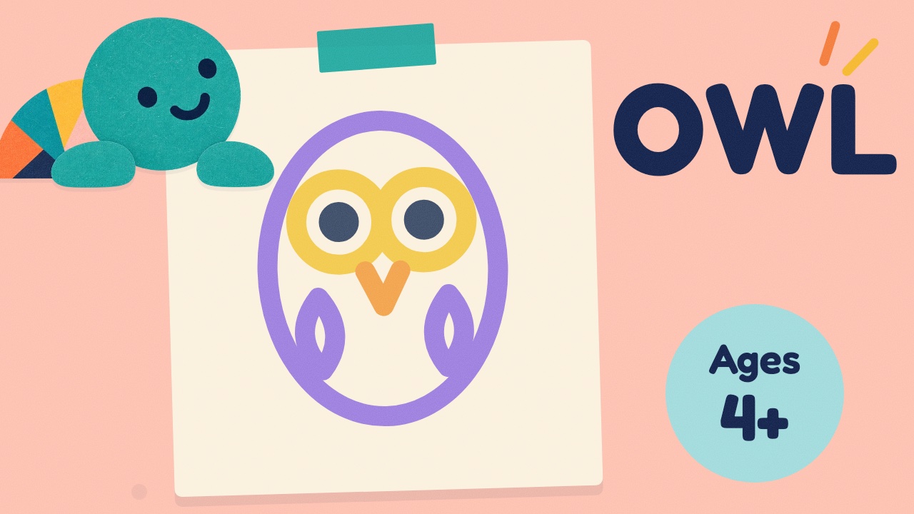 How to draw an owl — slow draw-along video